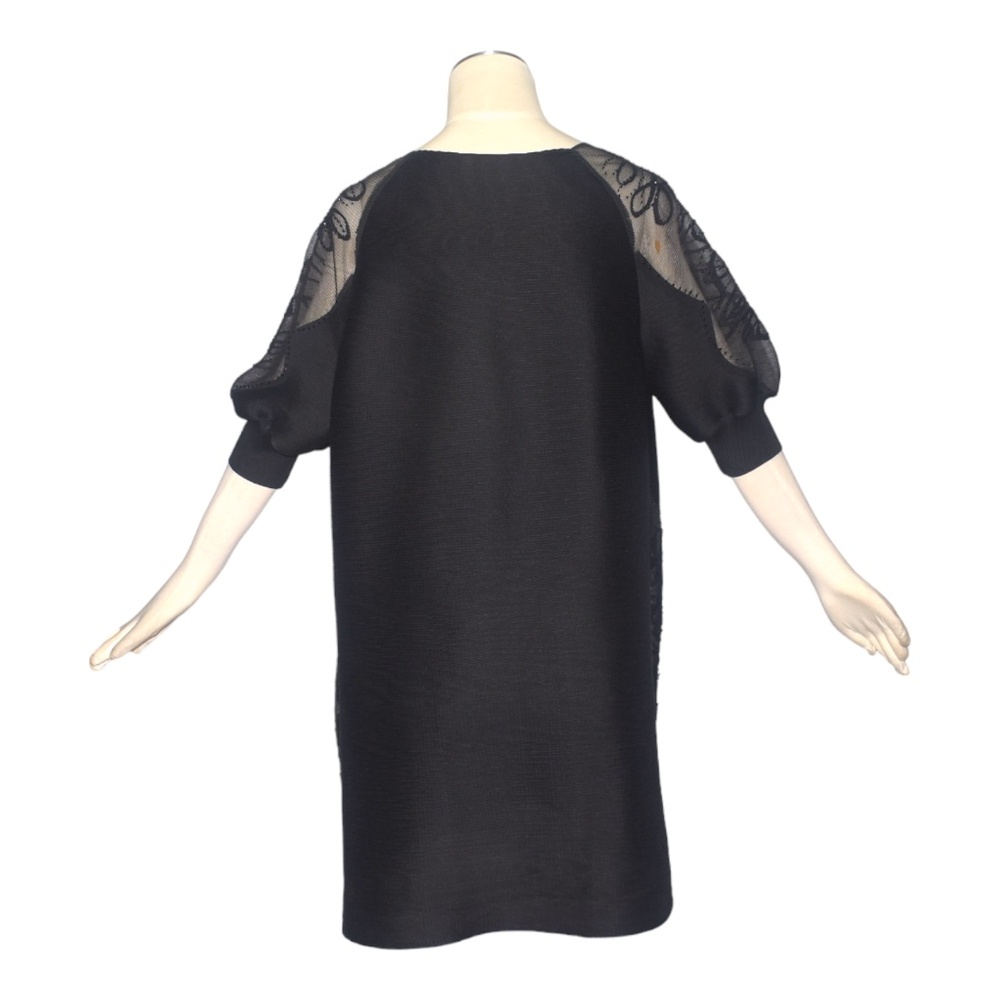 Masaki Matsuka Black Micro Pleated Plisse Duster Evening Jacket One Size OS M L - Picture 7 of 13